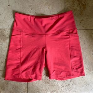 Coral Bike Shorts